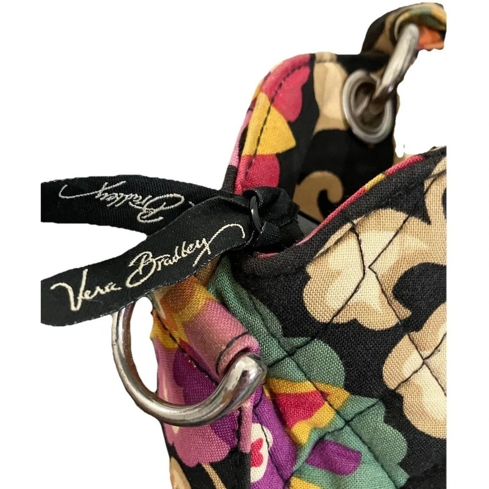Vera Bradley Women's Retired Suzani Adjustable Bag Purse Purple Black